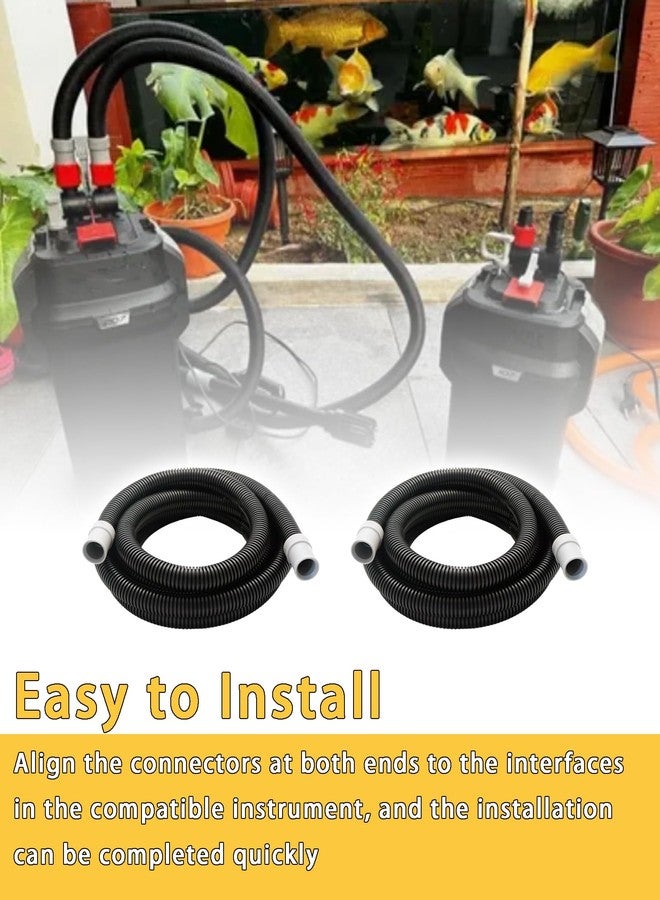 BTROVIA 2Pcs A20015 Ribbed Hosing Replacement Fits For Fluval 306/307/406/407/305/405 Canister Filter Aquarium Hosing - Image 4